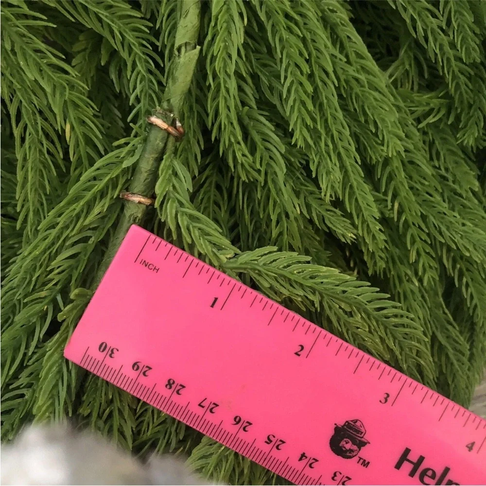 Pottery Barn Faux Cedar Mantel Swag Green Soft Plastic 2 Garlands 8 Ft Each